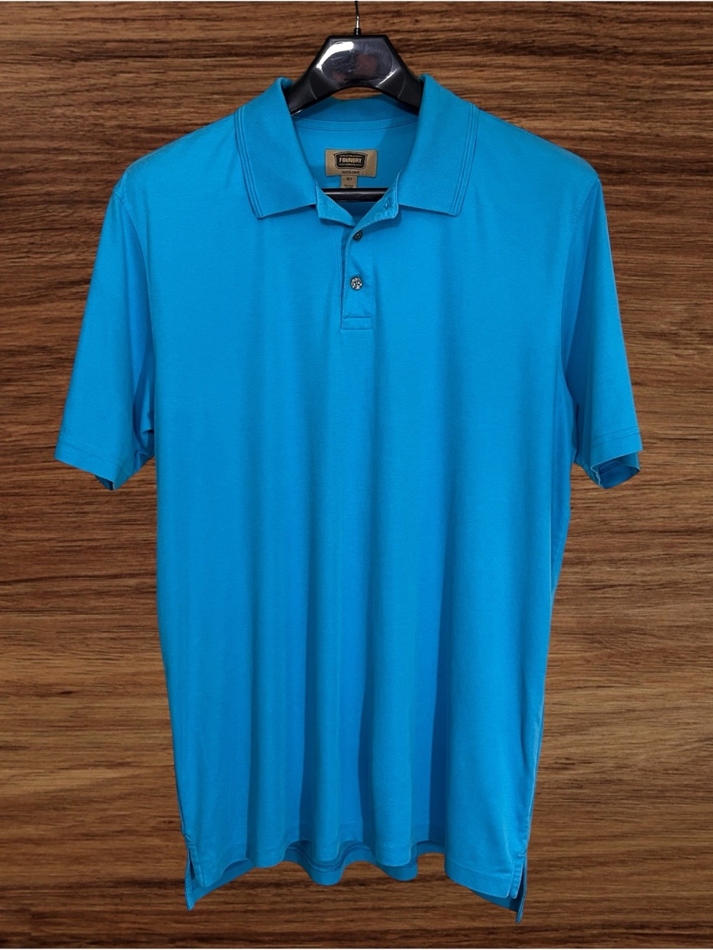 The Foundry Supply Co. Men’s Blue Quick-Dri Polo. Size XLT